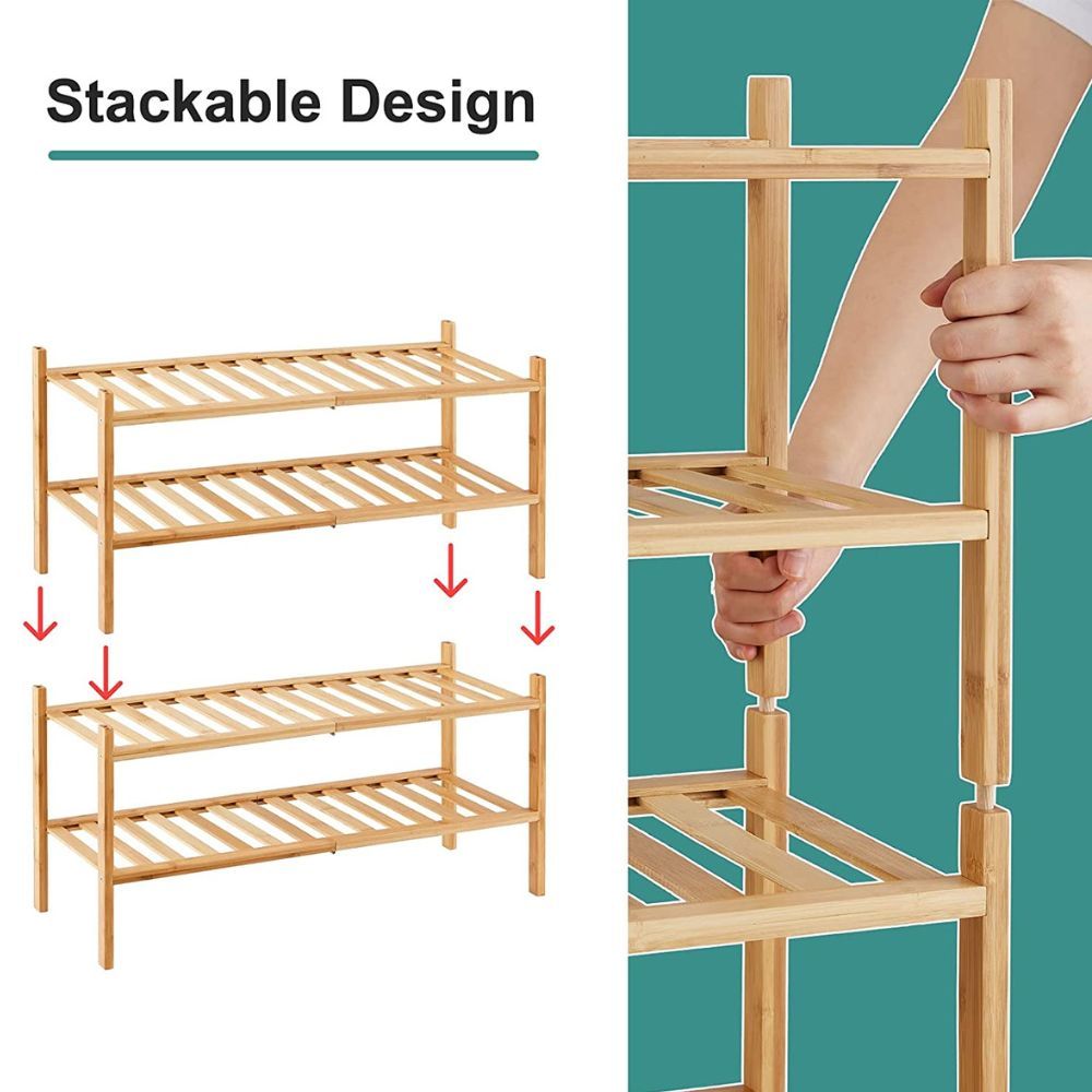 Image of Wooden Shoe Rack being Assembled